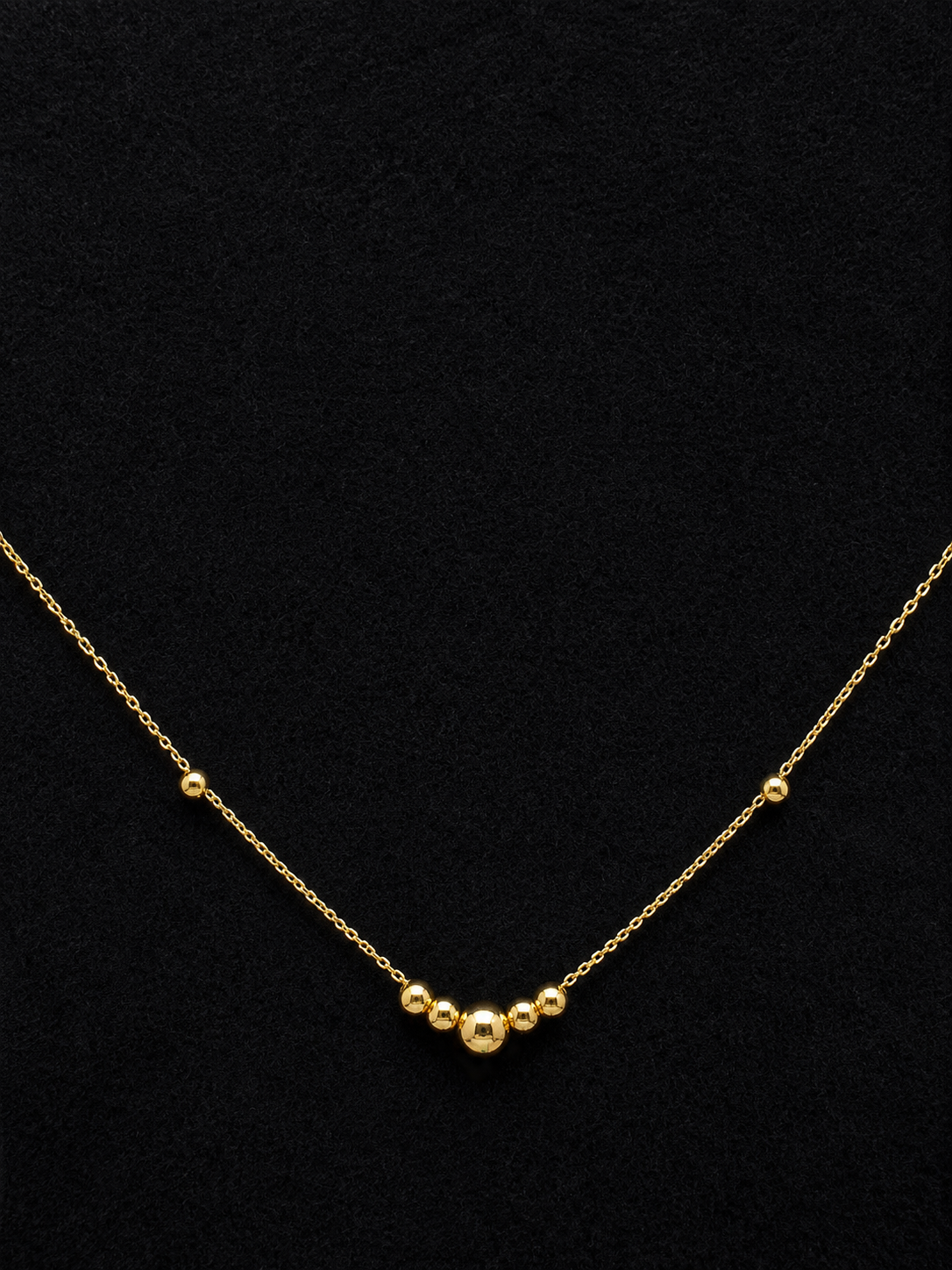 Petite Bead Station Necklace