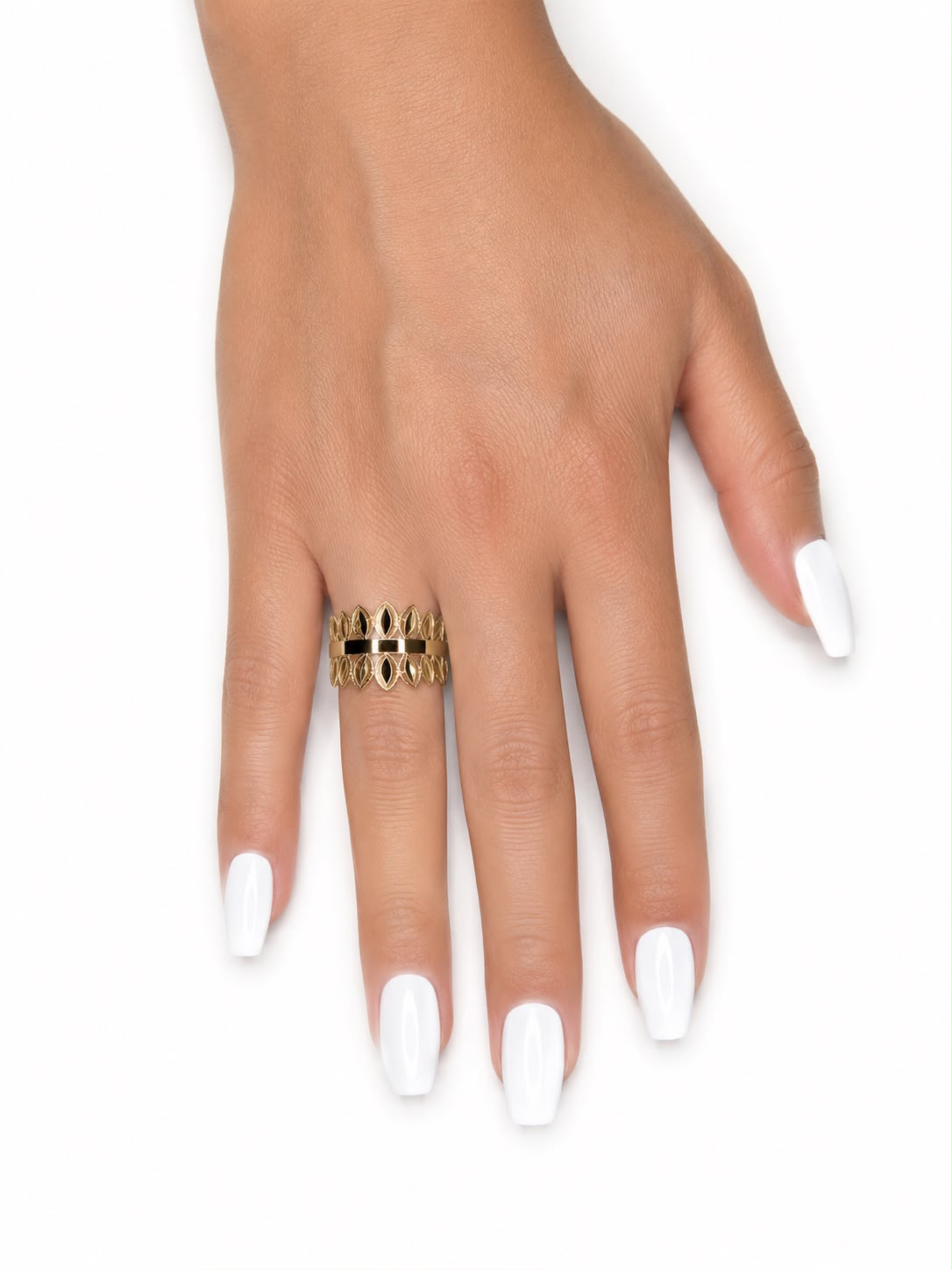Marquiser Leaf Ring