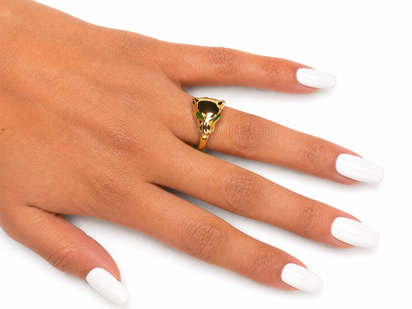 Emerald Panther Ring