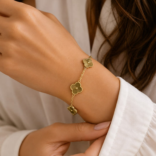 Golden Clover Bracelet
