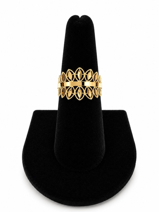 Marquiser Leaf Ring