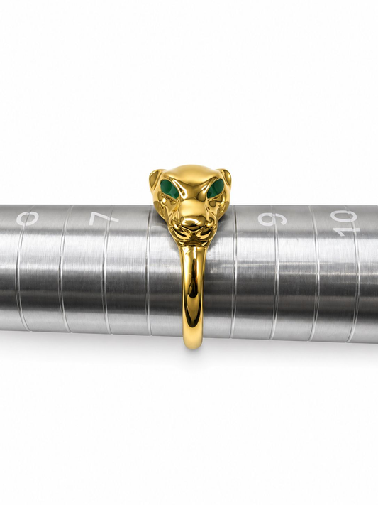 Emerald Panther Ring
